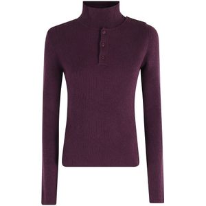 Federica Tosi, Dames, Truien, Paars, Maat: 2XS Kasjmier,