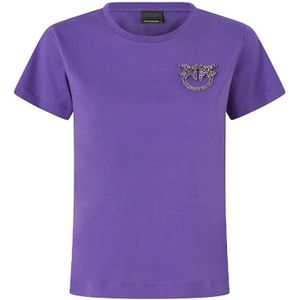 Pinko, Dames, Tops, Paars, Maat: L Katoen,