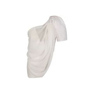 Jacquemus Oversized Tops , White , Dames , Maat: S
