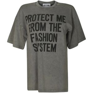 Moschino, Heren, Tops, Grijs, Maat: XS