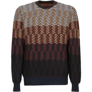 Missoni, Heren, Truien, Bruin, Maat: XL