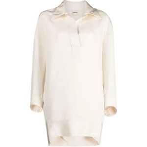 Khaite, Dames, Truien, Wit, Maat: 3XL Viscose,