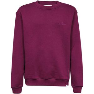 Les Deux, Heren, Sweatshirts & Hoodies, Paars, Maat: XL Katoen,