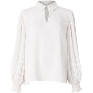 Liu Jo, Dames, Blouses & Shirts, Wit, Maat: 2XS Poliester,