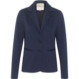 Cream - Anett Blazer - Blauw - Dames - Lange Mouwen - Knoopsluiting