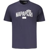 Napapijri - Cotton T-Shirt - Blauw - Heren