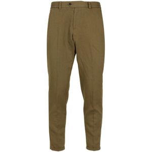 PT Torino, Heren, Broeken, Groen, Maat: W33 Katoen,
