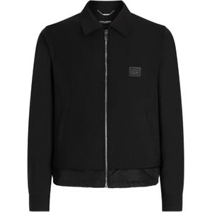 Dolce & Gabbana, Heren, Jassen, Grijs, Maat: XL Wol,