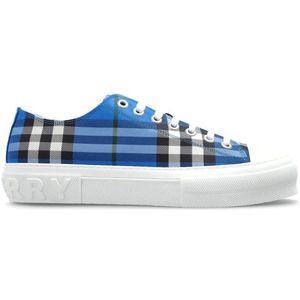 Burberry, Heren, Schoenen, Blauw, Maat: 42 1/2 EU Leer,
