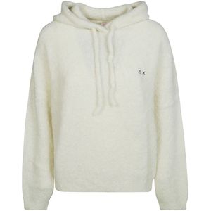 Sun68, Dames, Sweatshirts & Hoodies, Beige, Maat: XL
