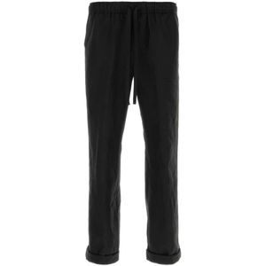 Dolce & Gabbana, Heren, Broeken, Zwart, Maat: M