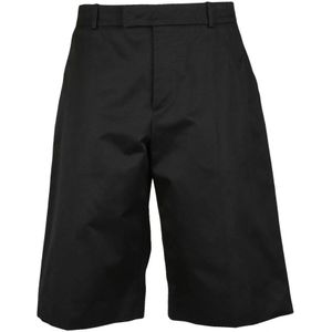 Alexander McQueen, Heren, Korte broeken, Zwart, Maat: L Katoen,
