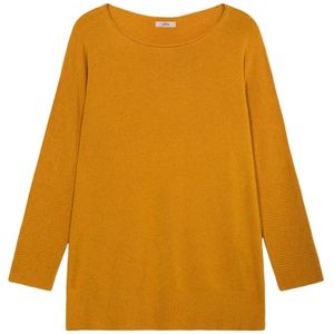 Oltre, Dames, Truien, Geel, Maat: S/M Viscose,