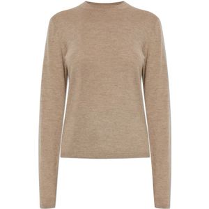 Max Mara, Dames, Truien, Beige, Maat: XL Kasjmier,