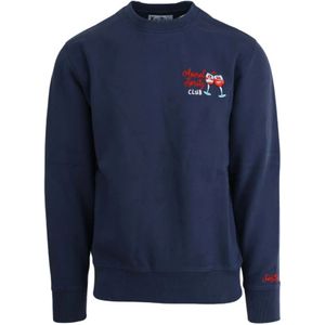 MC2 Saint Barth, Heren, Sweatshirts & Hoodies, Blauw, Maat: S Katoen,