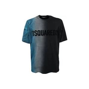 Dsquared2 T-Shirt , Gray , Heren , Maat: XS