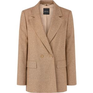 Marc Cain, Dames, Jassen, Beige, Maat: XS Zijde,