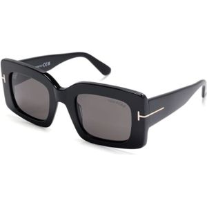 TOM FORD - FT1188 Brigitta 01A - Zonnebril - Zwart - Acetaat