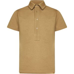 Franzese Collection, Heren, Tops, Beige, Maat: S Katoen,