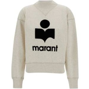 Marant étoile, Dames, Sweatshirts & Hoodies, Beige, Maat: 3XS Katoen,