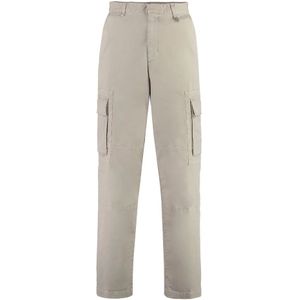 Fendi, Heren, Broeken, Beige, Maat: S Katoen,