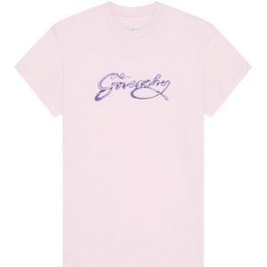 Givenchy, Dames, Tops, Roze, Maat: XS Katoen,