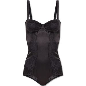 Dolce & Gabbana, Dames, Tops, Zwart, Maat: 70B EU Zijde,
