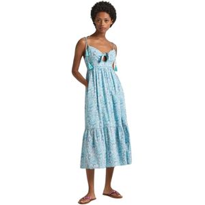 Pepe Jeans, Dames, Jurken, Veelkleurig, Maat: XS Katoen,