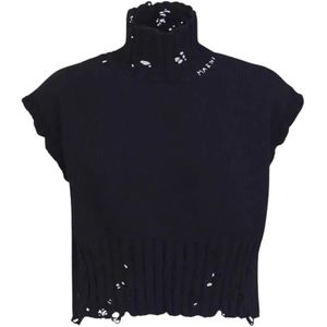 Marni, Dames, Truien, Zwart, Maat: 3XS Katoen,