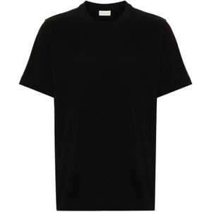 Dries Van Noten, Heren, Tops, Zwart, Maat: M Katoen,