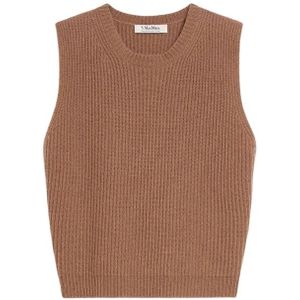 Max Mara, Dames, Truien, Bruin, Maat: M Wol,