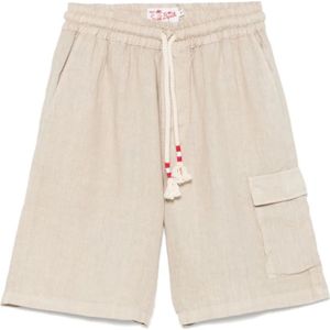MC2 Saint Barth, Heren, Korte broeken, Beige, Maat: L Zijde,