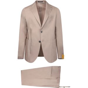 Tagliatore, Heren, Pakken, Beige, Maat: 2XL Katoen,