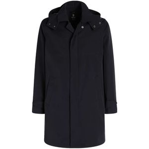 Boggi Milano - B Travel - Regenjas - Blauw - Technisch Nylon - Ademend - Waterafstotend - Winddicht