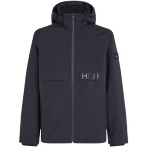 Tommy Hilfiger, Heren, Jassen, Blauw, Maat: 2XL Poliester,