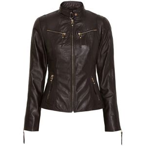 Btfcph, Dames, Jassen, Bruin, Maat: S Leer,