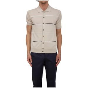 Peserico, Heren, Overhemden, Beige, Maat: XL Katoen,