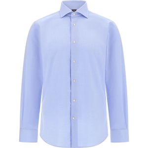 Boggi Milano, Heren, Overhemden, Blauw, Maat: S Katoen,