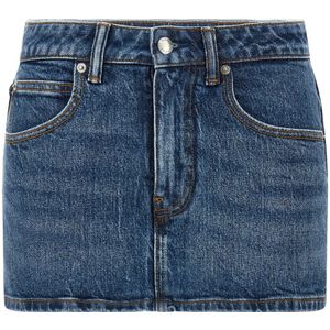 Alexander Wang, Dames, Rokken, Blauw, Maat: W26 Denim,
