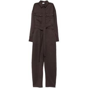 Andamane, Dames, Jumpsuits & Playsuits, Bruin, Maat: 2XS Polyamide,