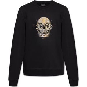 PS By Paul Smith, Heren, Sweatshirts & Hoodies, Zwart, Maat: L Leer,