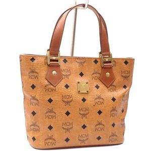 MCM Pre-owned, Dames, Pre-owned, Bruin, Maat: ONE Size Leer,