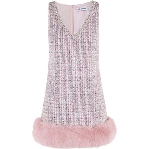 Self Portrait, Dames, Jurken, Roze, Maat: 2XS Taf,