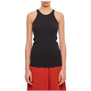 Sportmax, Dames, Tops, Zwart, Maat: XS Zijde,