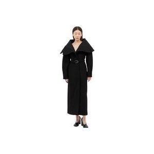 Jacquemus Jas met Exaggerated Revers , Black , Dames , Maat: 2XS