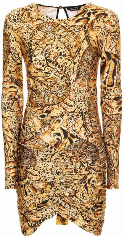 Just Cavalli - Jurk - Geel - Dames - Cocktailjurken