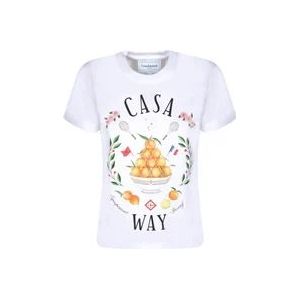 Casablanca T-Hemden , White , Dames , Maat: M