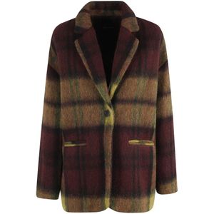 Roberto Collina, Dames, Jassen, Veelkleurig, Maat: XS Wol,