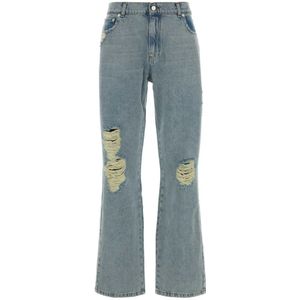 Gimaguas, Dames, Jeans, Blauw, Maat: 3XS Katoen,