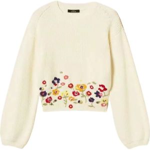 Twinset, Dames, Truien, Beige, Maat: S Katoen,